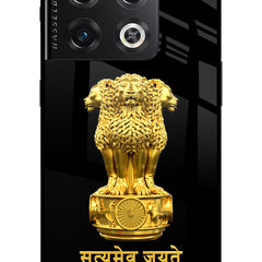 Satyamev Jayate Golden OnePlus 10 Pro 5G Glass Case