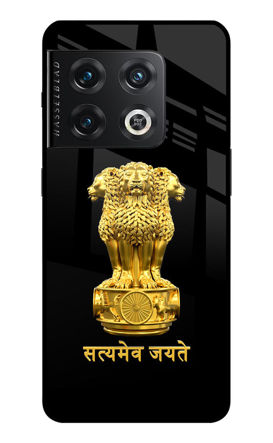 Satyamev Jayate Golden OnePlus 10 Pro 5G Glass Case