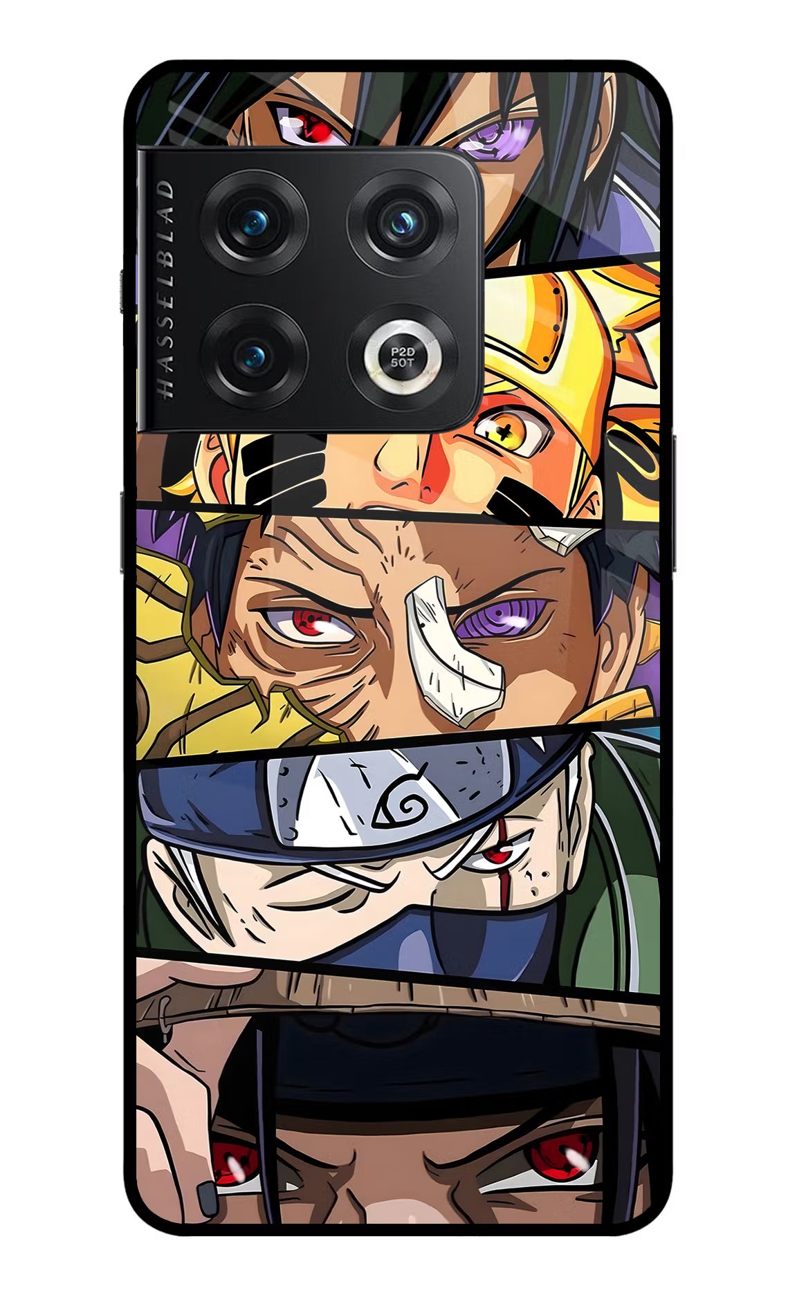 Naruto Character OnePlus 10 Pro 5G Glass Case Back Cover by Casekaro