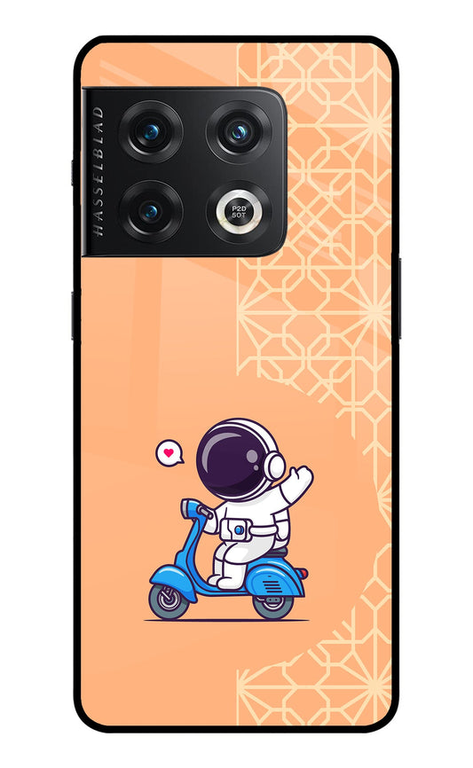 Cute Astronaut Riding OnePlus 10 Pro 5G Glass Case