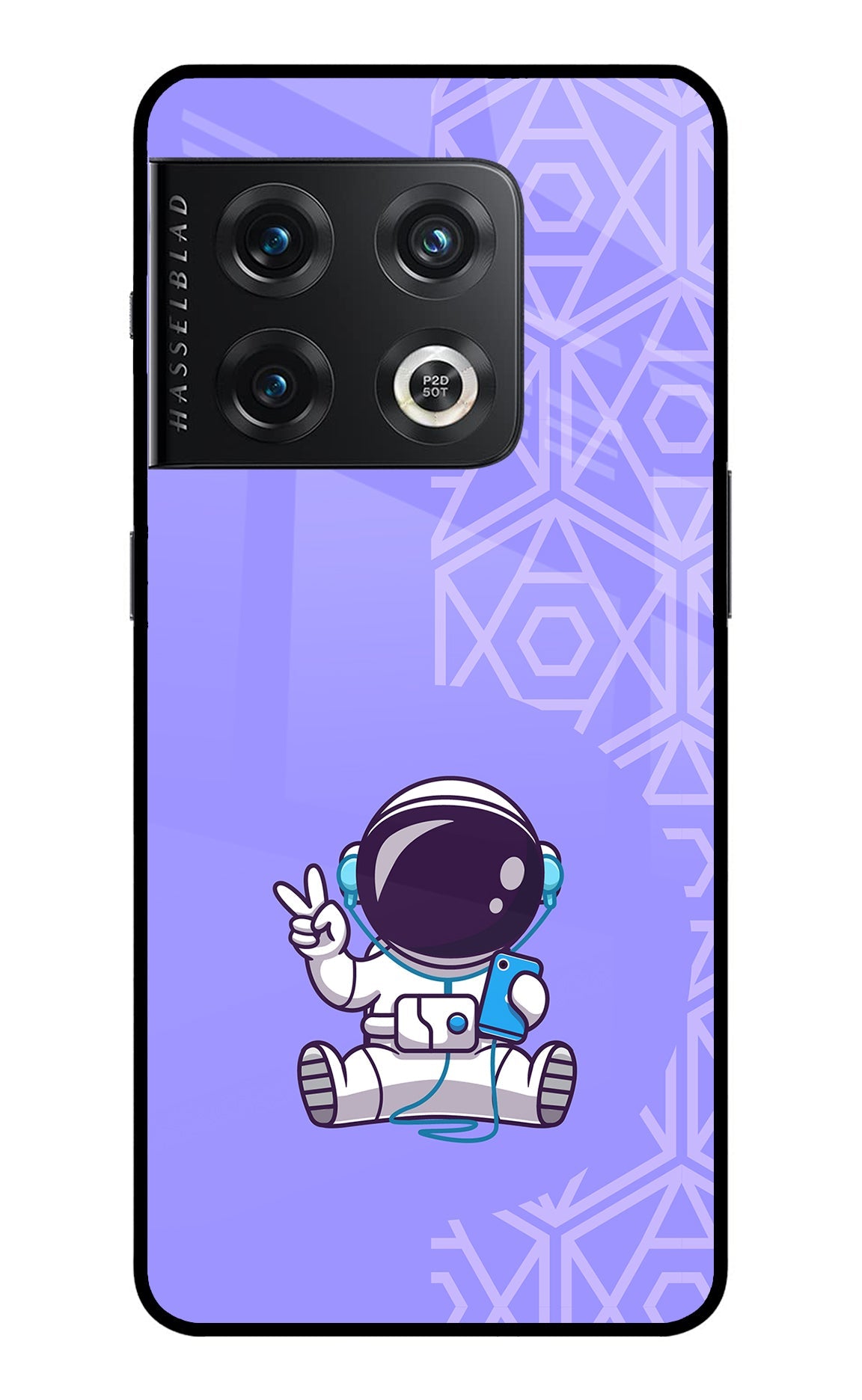 Cute Astronaut Chilling OnePlus 10 Pro 5G Glass Case