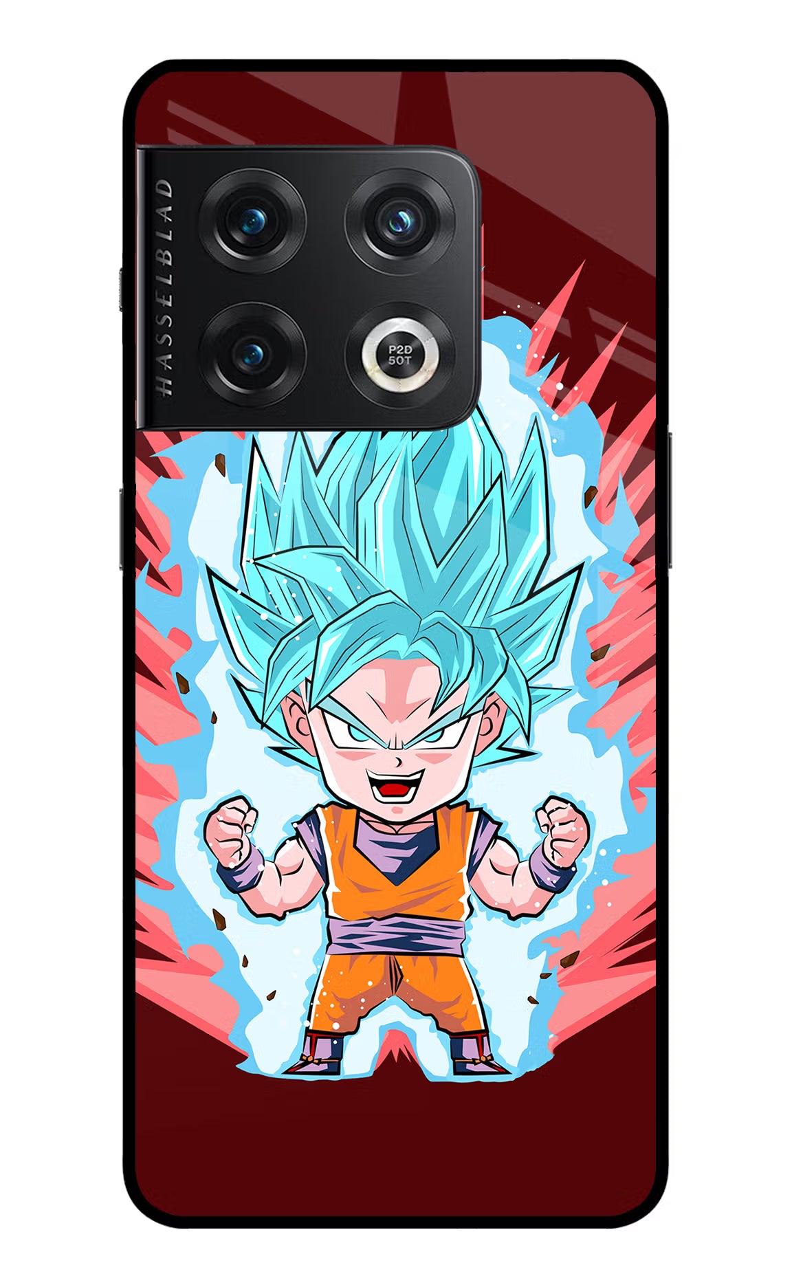 Goku Little OnePlus 10 Pro 5G Glass Case Back Cover by Casekaro