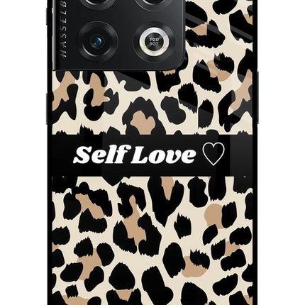 Leopard Print Self Love OnePlus 10 Pro 5G Glass Case