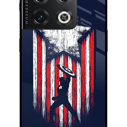 Captain America Marvel Art OnePlus 10 Pro 5G Glass Case