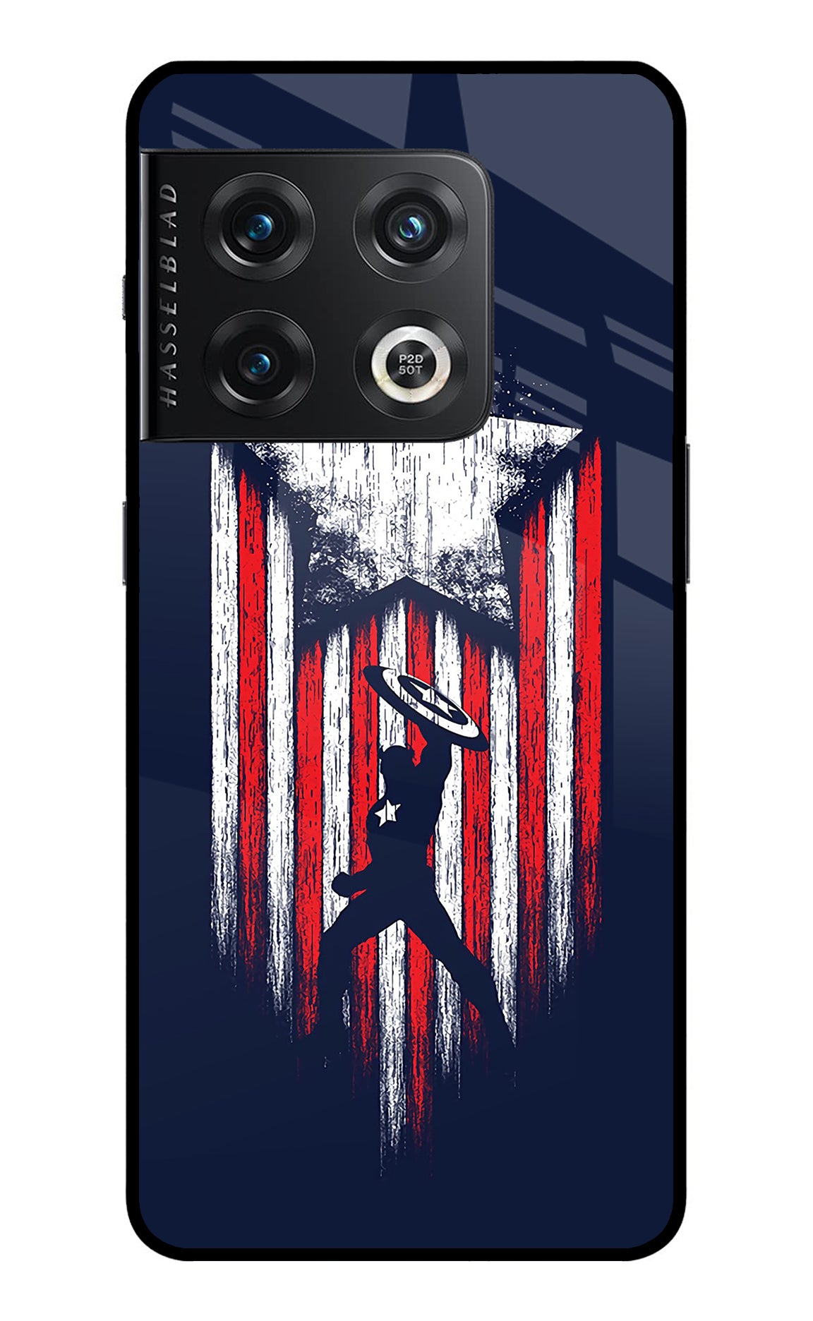 Captain America Marvel Art OnePlus 10 Pro 5G Glass Case