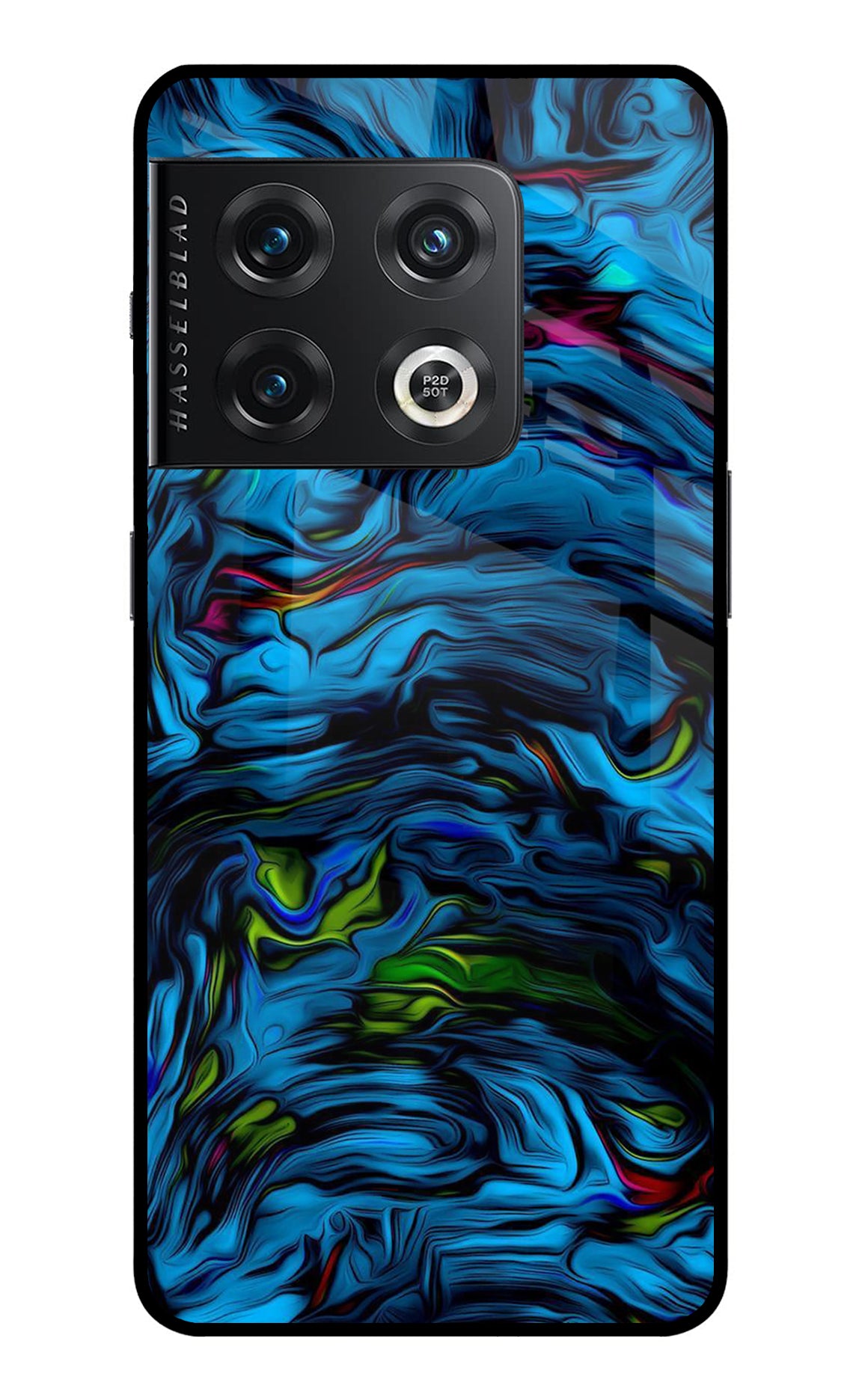 Dark Blue Abstract OnePlus 10 Pro 5G Glass Case