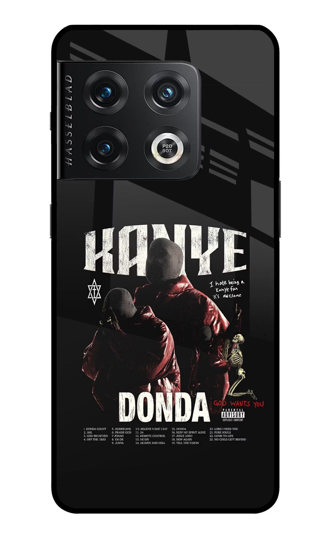 Donda Kanye West OnePlus 10 Pro 5G Glass Case Back Cover by Casekaro