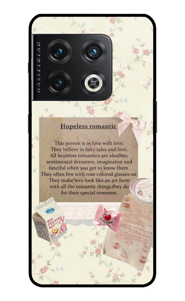 Hopeless Romantic OnePlus 10 Pro 5G Glass Case