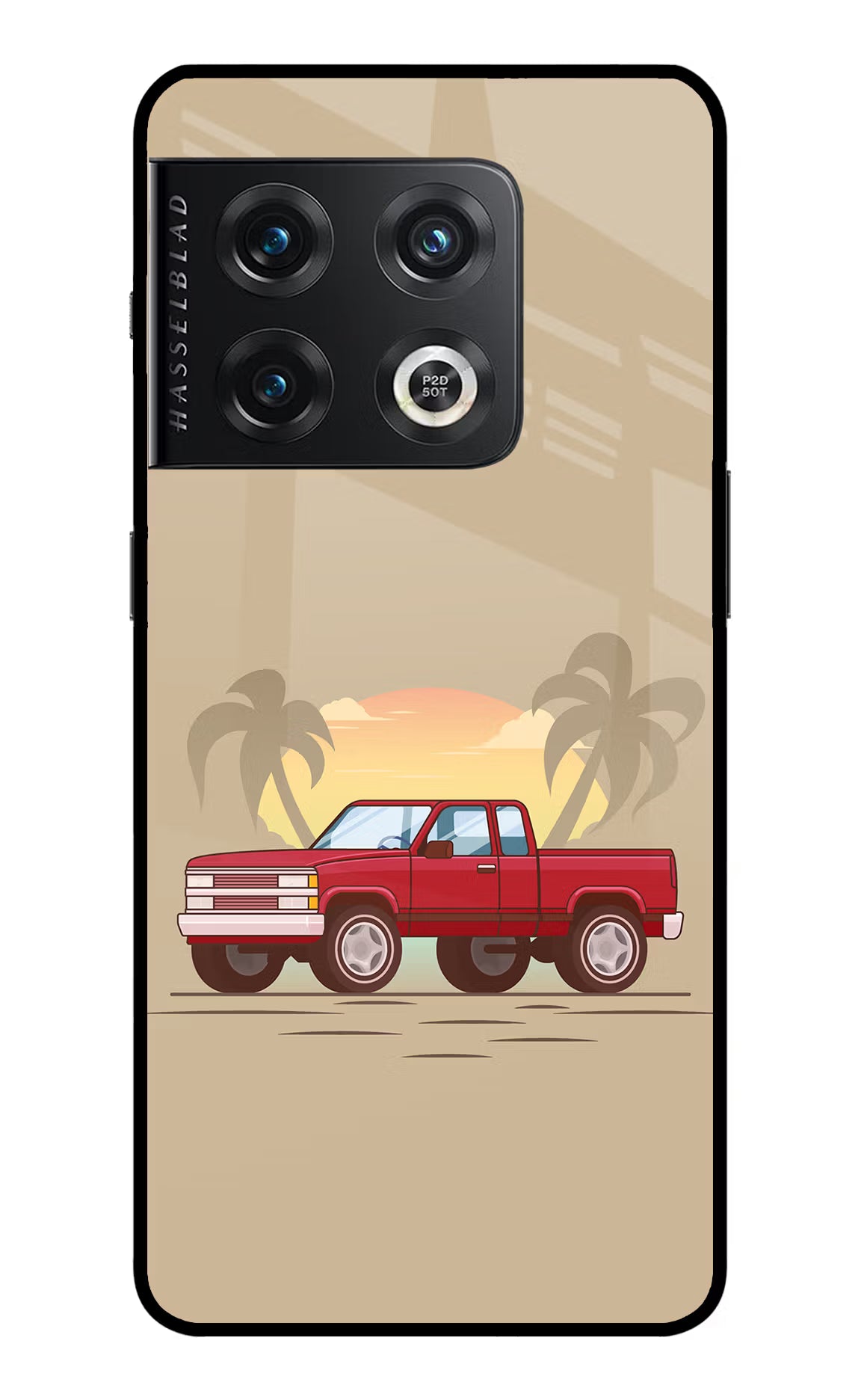 Desert Classic Drive OnePlus 10 Pro 5G Glass Case Back Cover by Casekaro