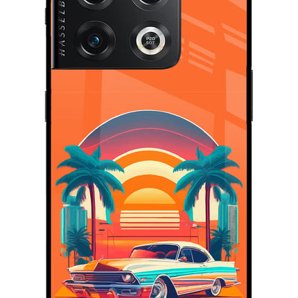 Palm Drive 80s OnePlus 10 Pro 5G Glass Case