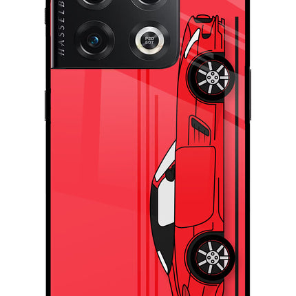 Red Velocity OnePlus 10 Pro 5G Glass Case