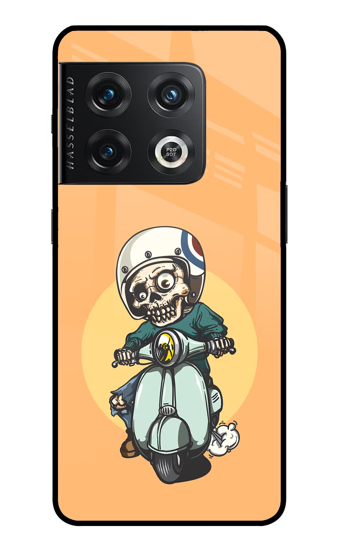 Undead Biker OnePlus 10 Pro 5G Glass Case Back Cover by Casekaro