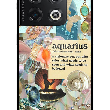 Aquarius Zodiac OnePlus 10 Pro 5G Glass Case