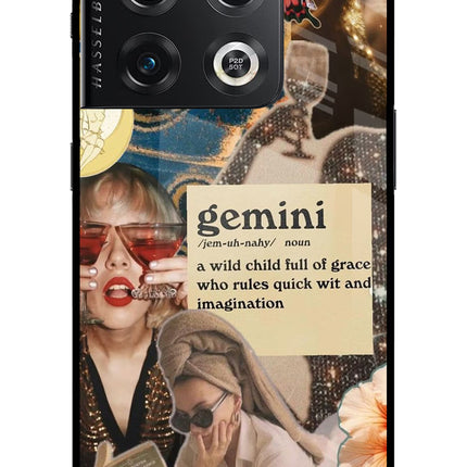 Gemini Zodiac OnePlus 10 Pro 5G Glass Case