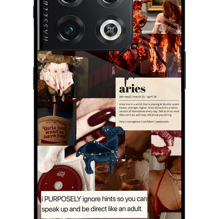 Zodiac Aries OnePlus 10 Pro 5G Glass Case