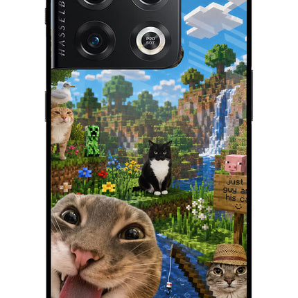 Minecraft Cat Chaos OnePlus 10 Pro 5G Glass Case