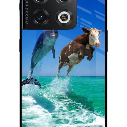 Dolphin vs Cow OnePlus 10 Pro 5G Glass Case