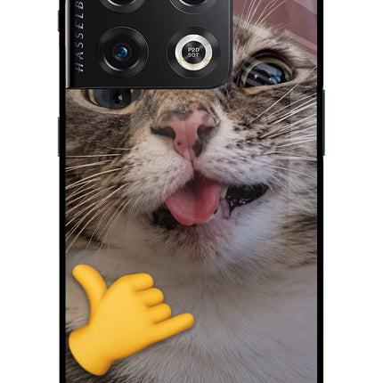 Silly Cat Call OnePlus 10 Pro 5G Glass Case