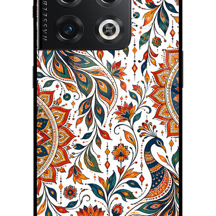 White Mayura OnePlus 10 Pro 5G Glass Case