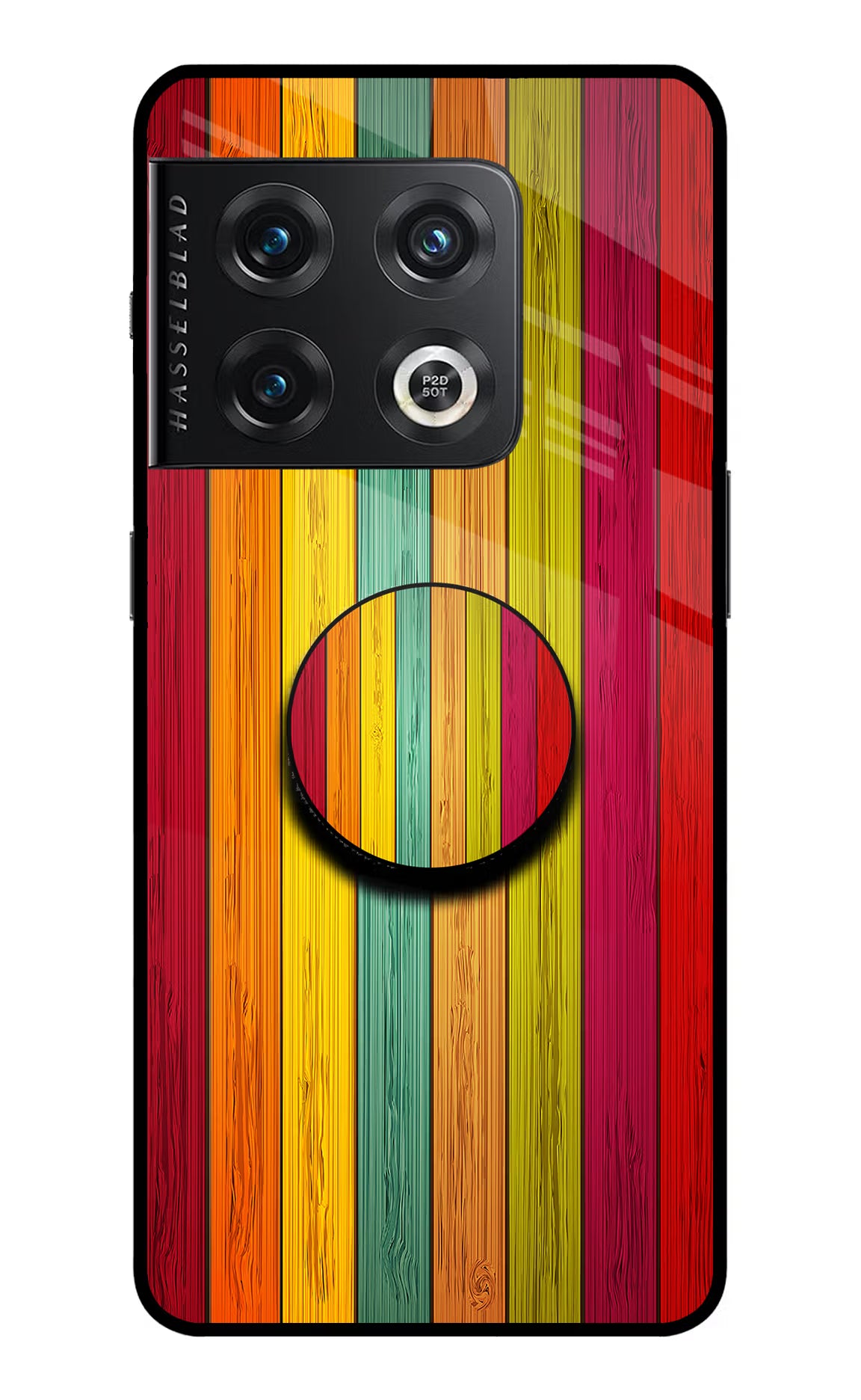 Multicolor Wooden OnePlus 10 Pro 5G Pop Case by Casekaro