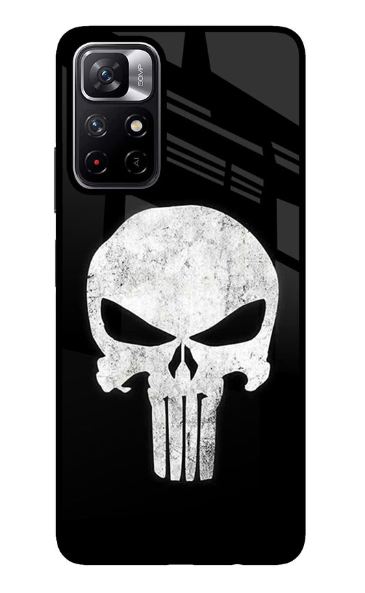 Punisher Skull Poco M4 Pro 5G Glass Case