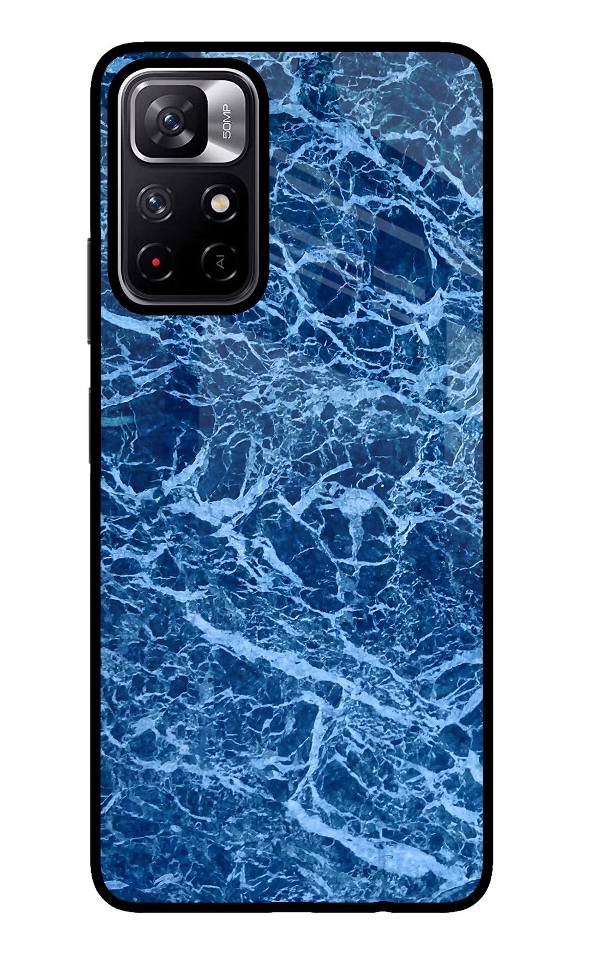 Blue Marble Poco M4 Pro 5G Glass Case