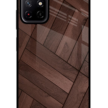 Wooden Texture Design Poco M4 Pro 5G Glass Case