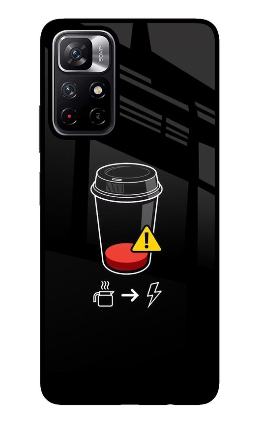 Coffee Poco M4 Pro 5G Glass Case