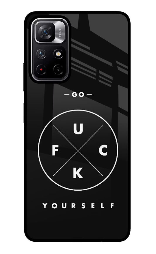 Go Fuck Yourself Poco M4 Pro 5G Glass Case