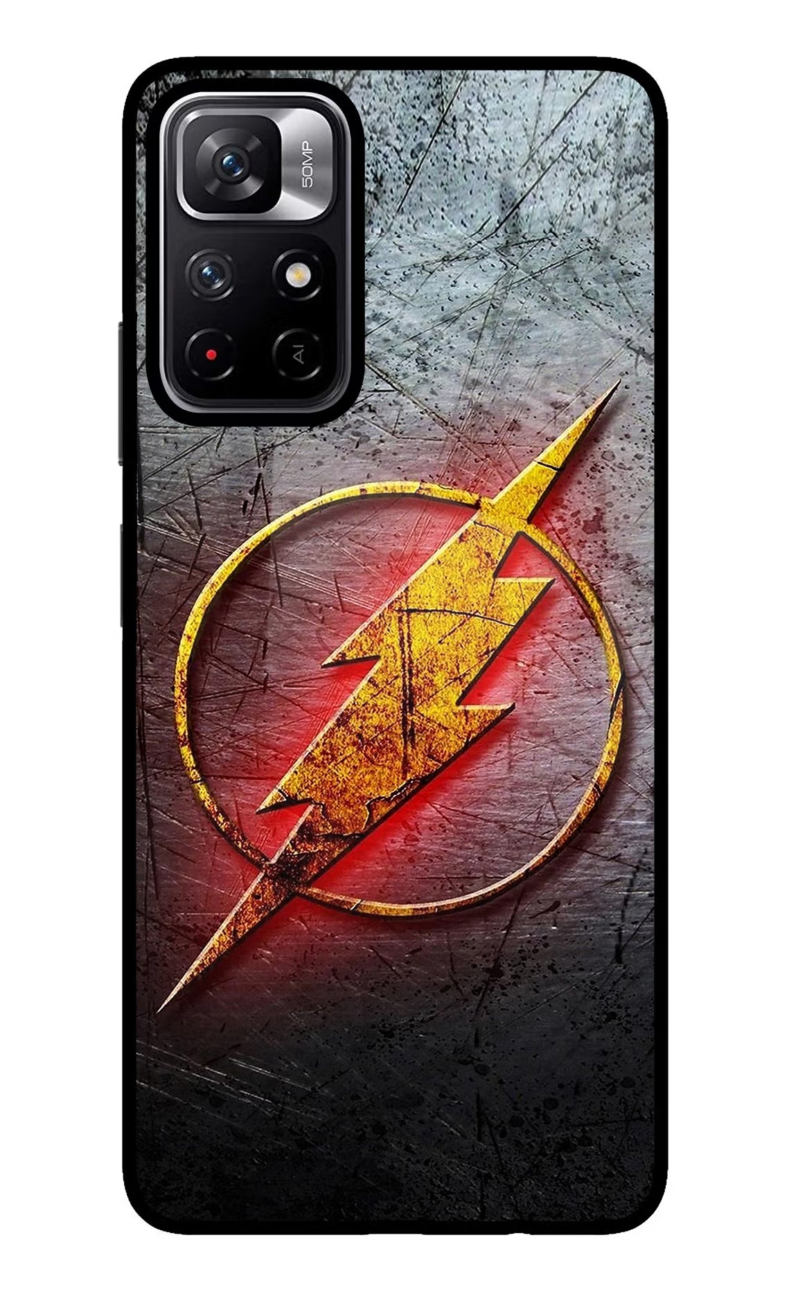 Flash Poco M4 Pro 5G Glass Case Back Cover by Casekaro