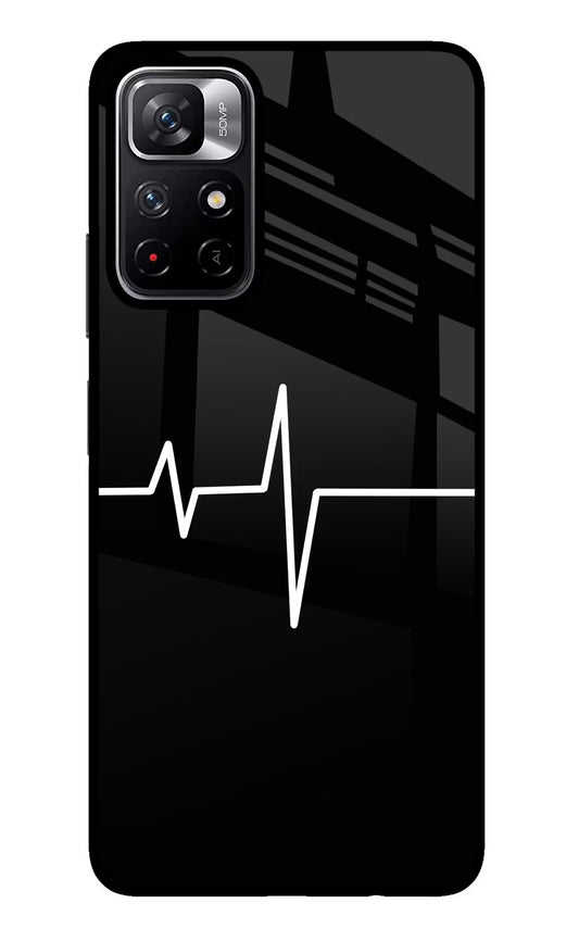 Heart Beats Poco M4 Pro 5G Glass Case