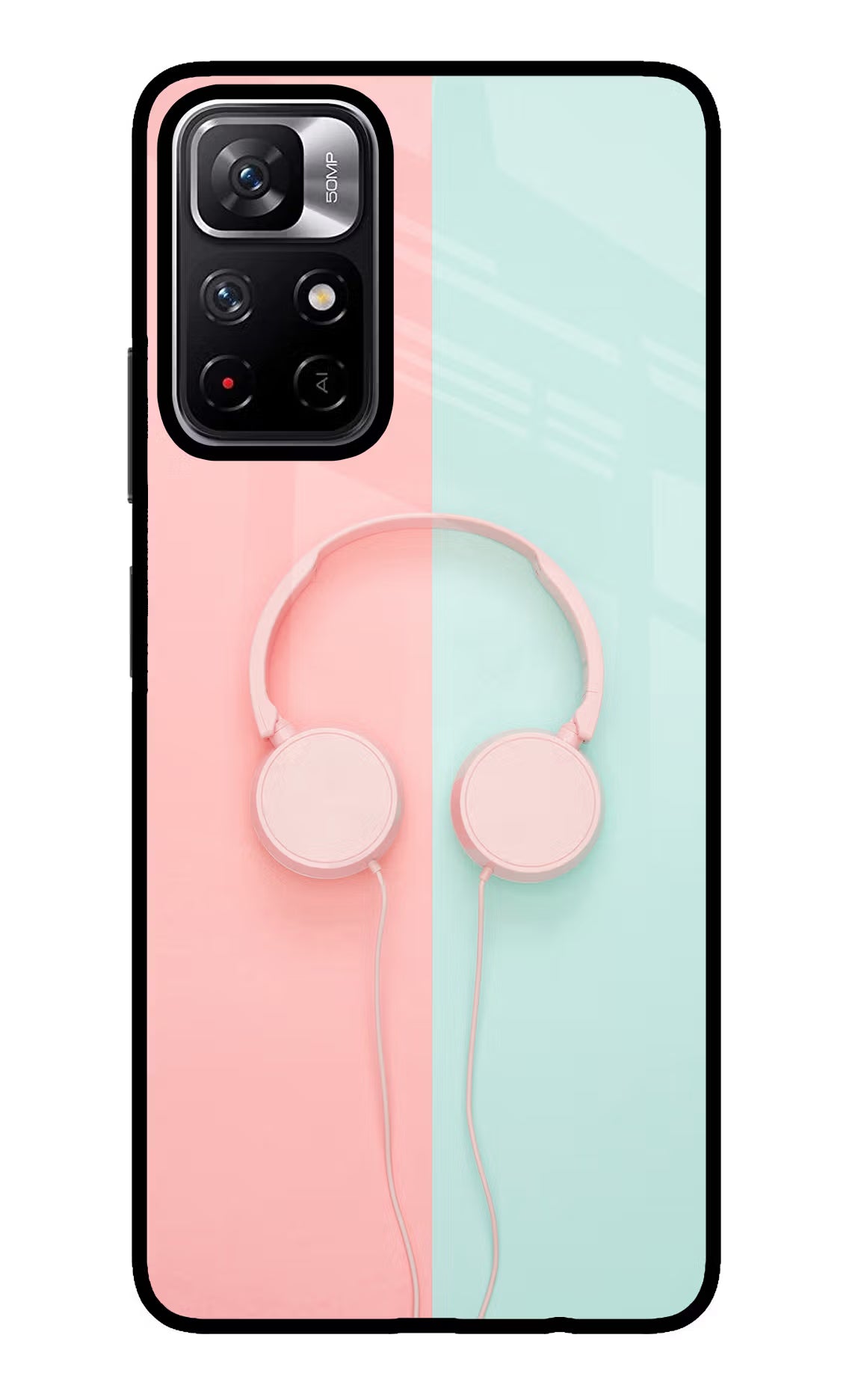 Music Lover Poco M4 Pro 5G Glass Case Back Cover by Casekaro