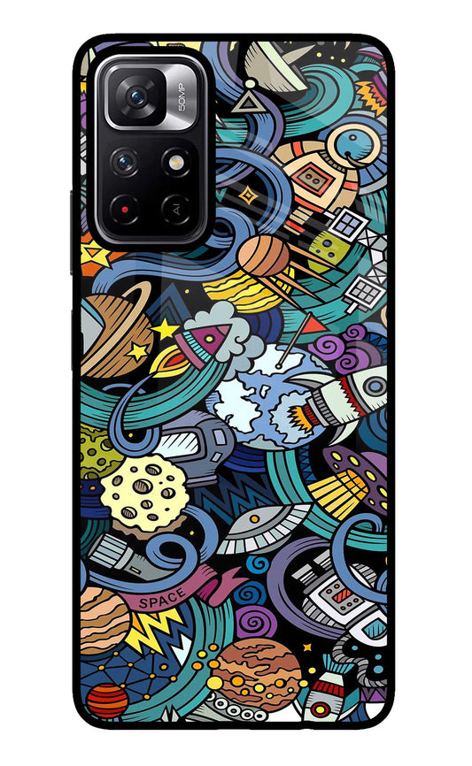 Space Abstract Poco M4 Pro 5G Glass Case