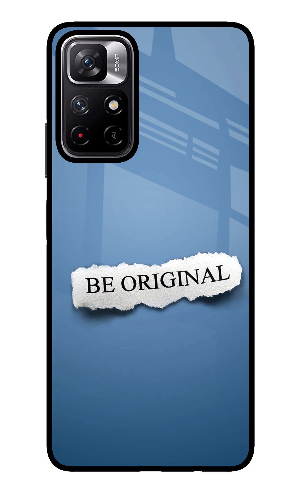 Be Original Poco M4 Pro 5G Glass Case Back Cover by Casekaro