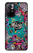 Music Graffiti Poco M4 Pro 5G Glass Case