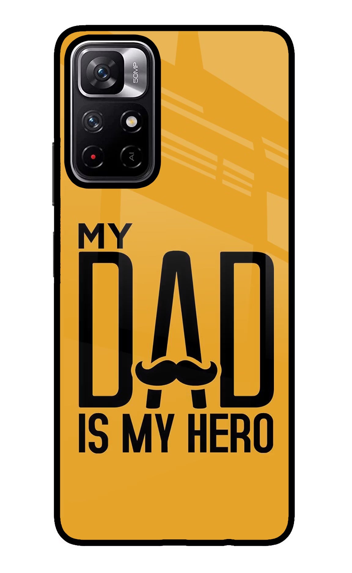 My Dad Is My Hero Poco M4 Pro 5G Glass Case