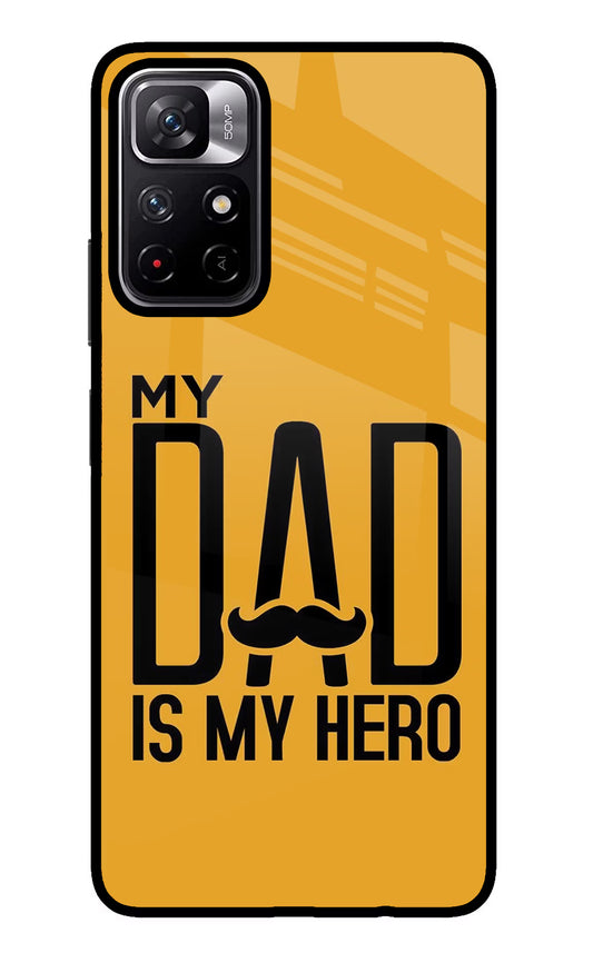 My Dad Is My Hero Poco M4 Pro 5G Glass Case