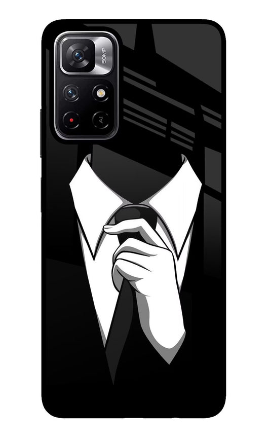 Black Tie Poco M4 Pro 5G Glass Case