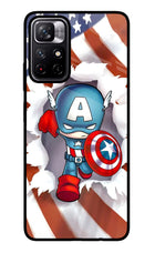 Captain America Poco M4 Pro 5G Glass Case