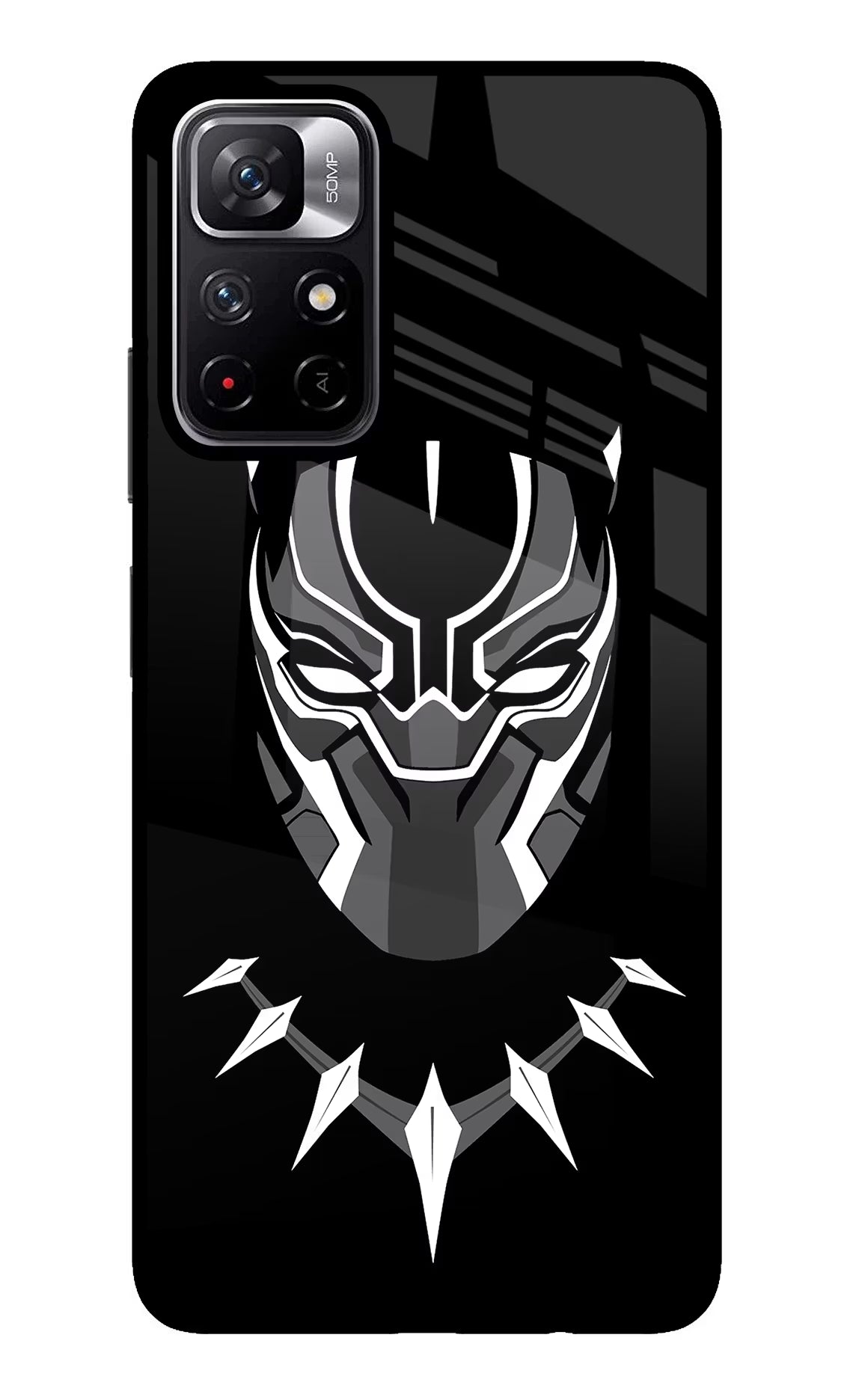 Black Panther Poco M4 Pro 5G Glass Case