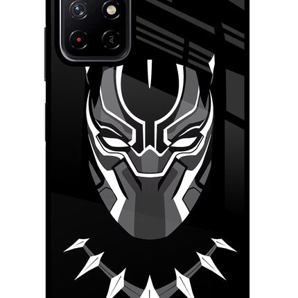 Black Panther Poco M4 Pro 5G Glass Case Back Cover by Casekaro