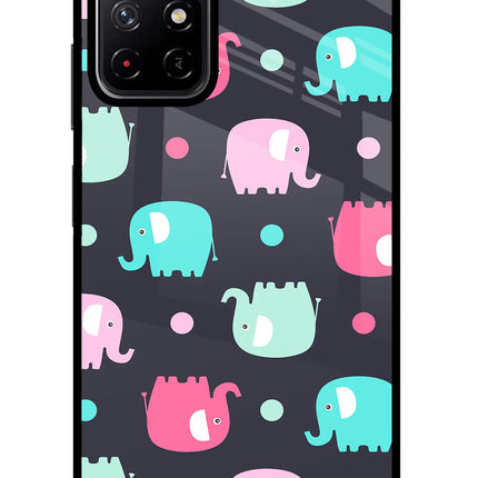 Elephants Poco M4 Pro 5G Glass Case