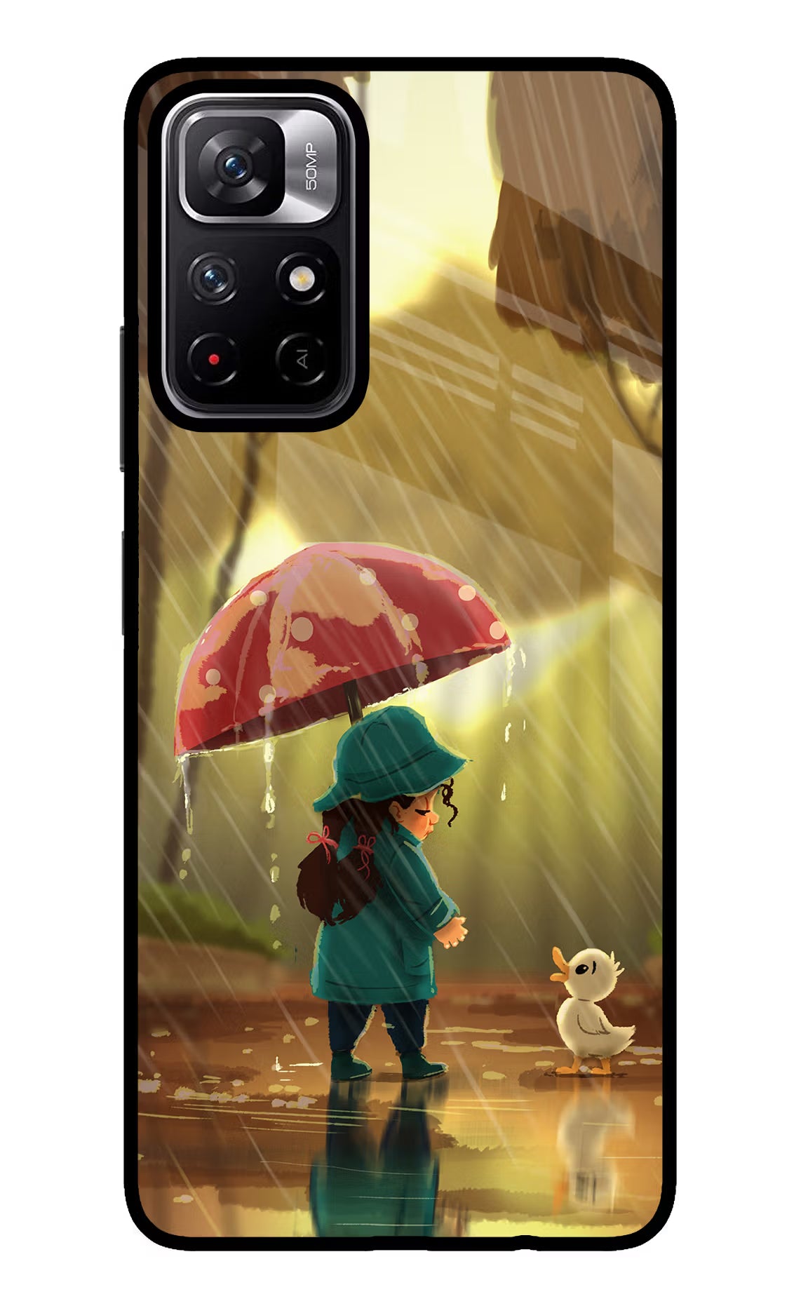 Rainy Day Poco M4 Pro 5G Glass Case