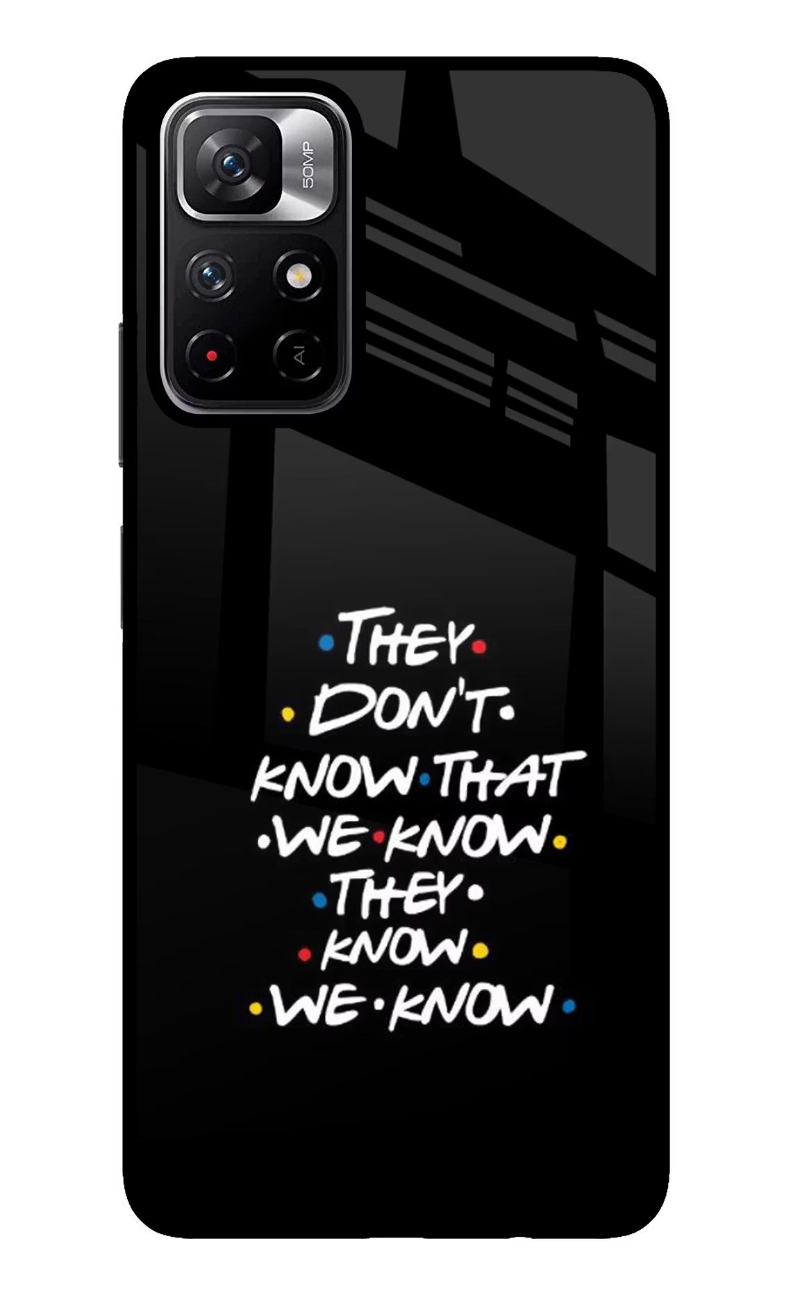 FRIENDS Dialogue Poco M4 Pro 5G Glass Case