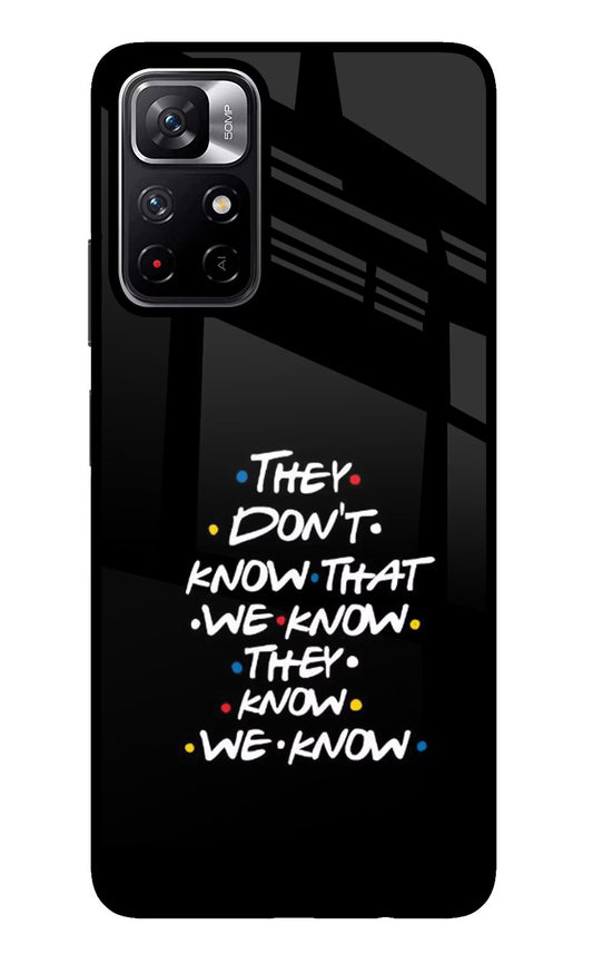 FRIENDS Dialogue Poco M4 Pro 5G Glass Case