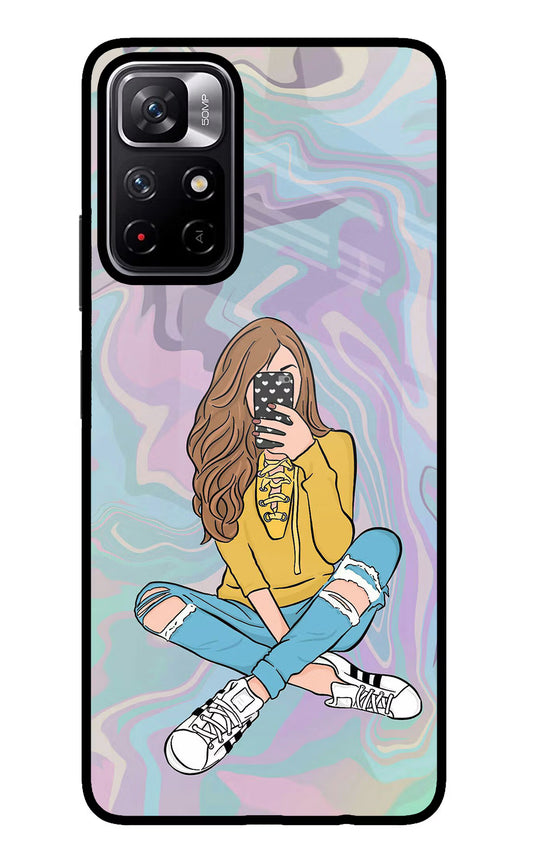 Selfie Girl Poco M4 Pro 5G Glass Case