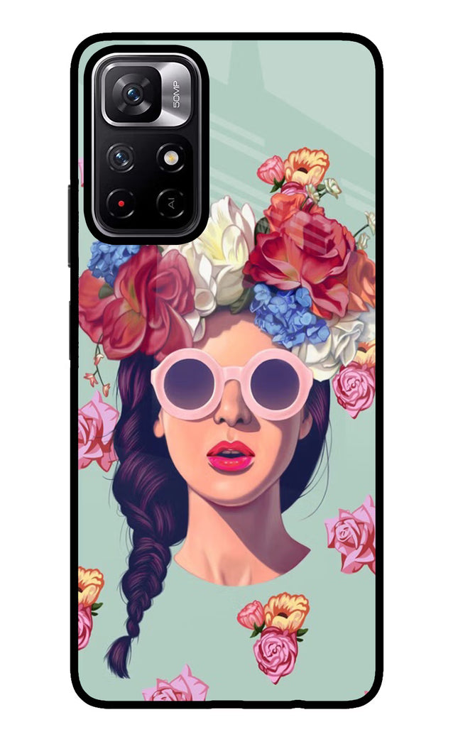 Pretty Girl Poco M4 Pro 5G Glass Case