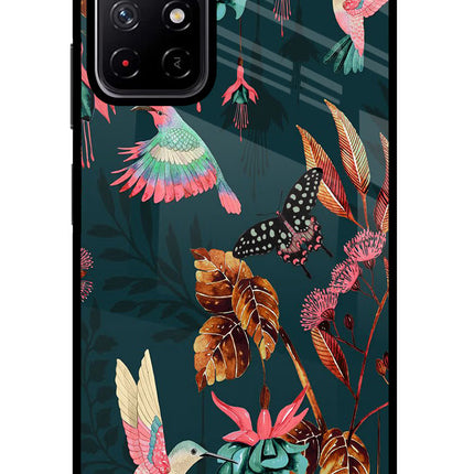 Birds Poco M4 Pro 5G Glass Case