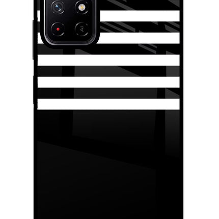 Black and White Print Poco M4 Pro 5G Glass Case
