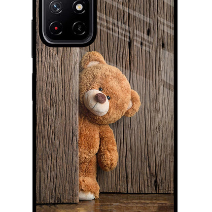 Teddy Wooden Poco M4 Pro 5G Glass Case